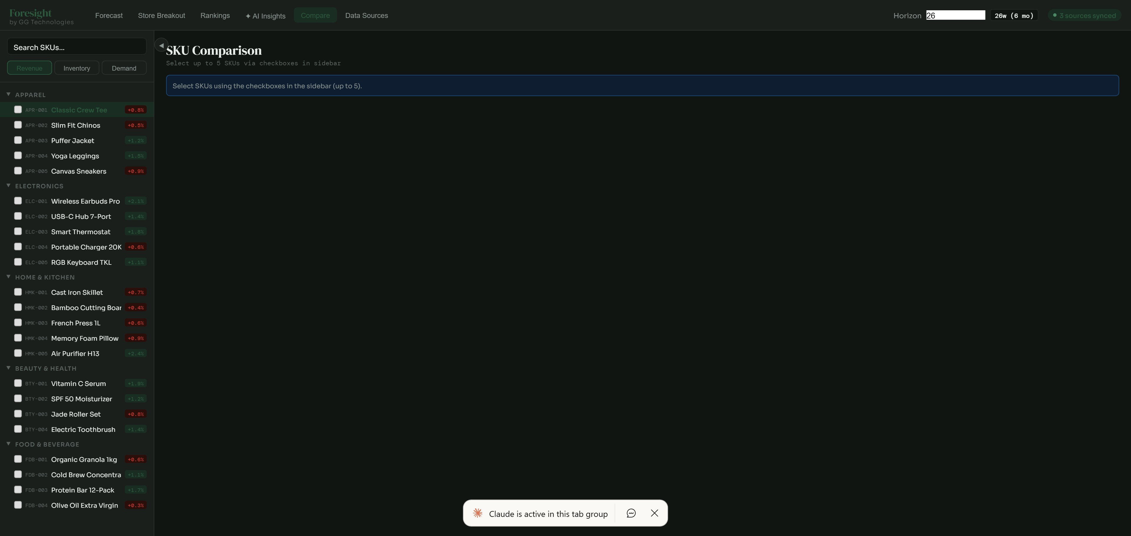Event and Holiday Regressors comparing forecast impacts from promotions and seasonal events